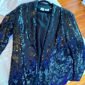 Vintage Sequin long blazer